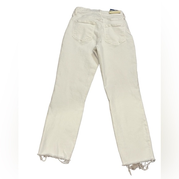 L’AGENCE High Rise cropped Slim White Denim Size 24 - Picture 2 of 11